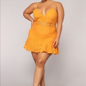Trophy Gal Mini Dress - Mustard